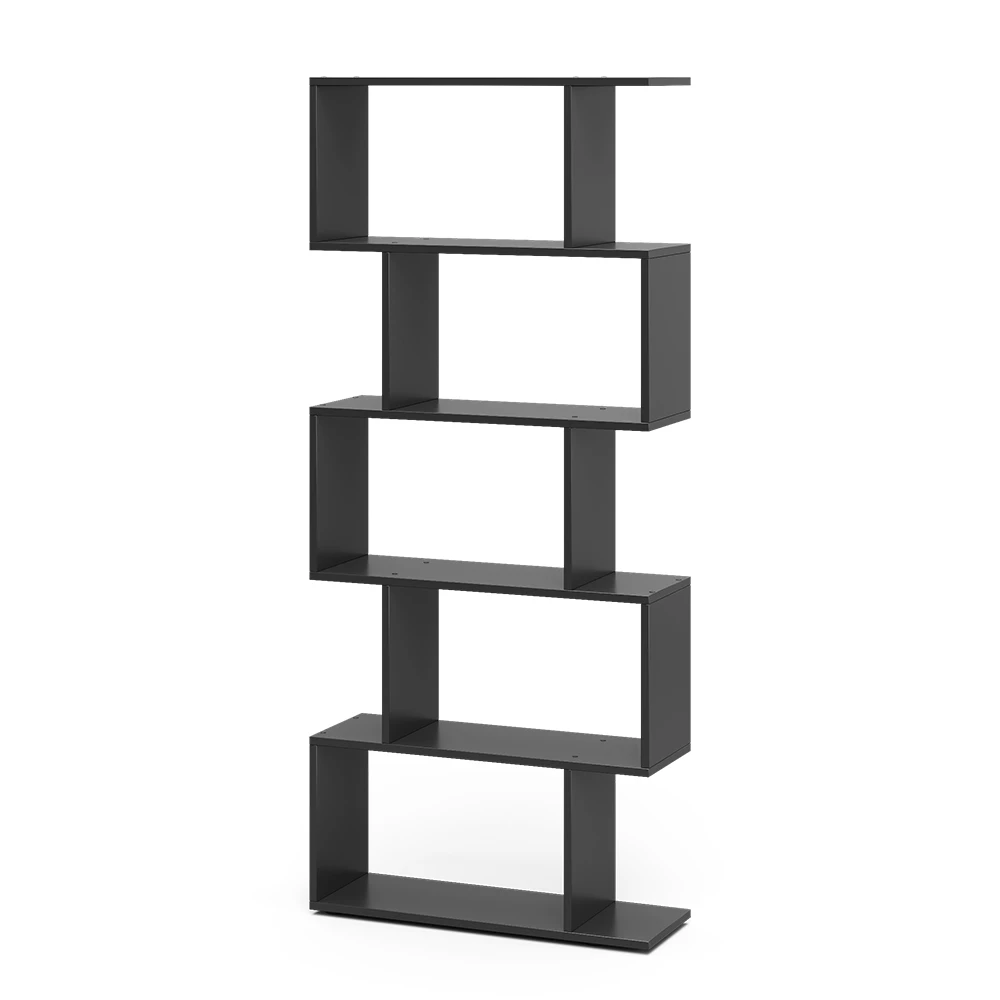 Kamerverdeler Levio Zwart 70 x 164.1 cm 5 compartimenten Vicco