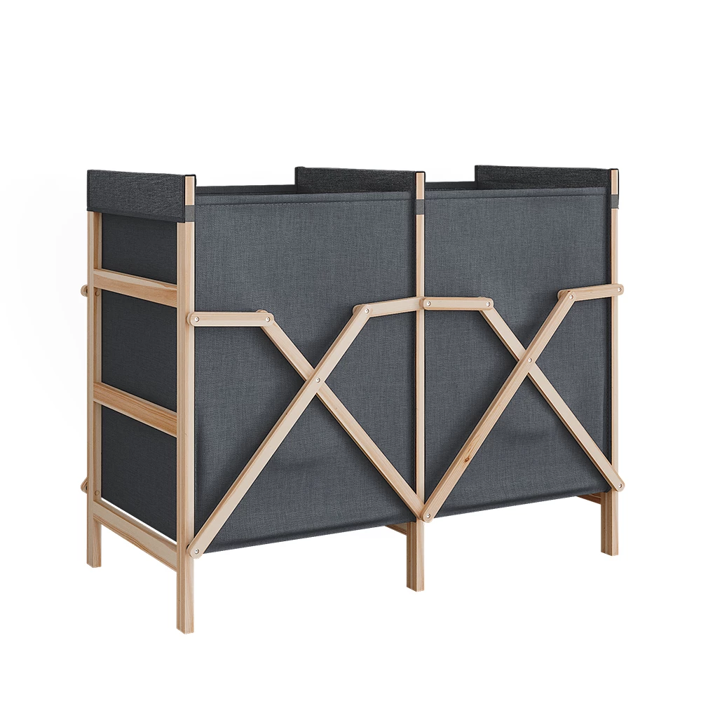 Badkamerkast Bruno Grijs 80 x 64 cm met 2 compartimenten Vicco