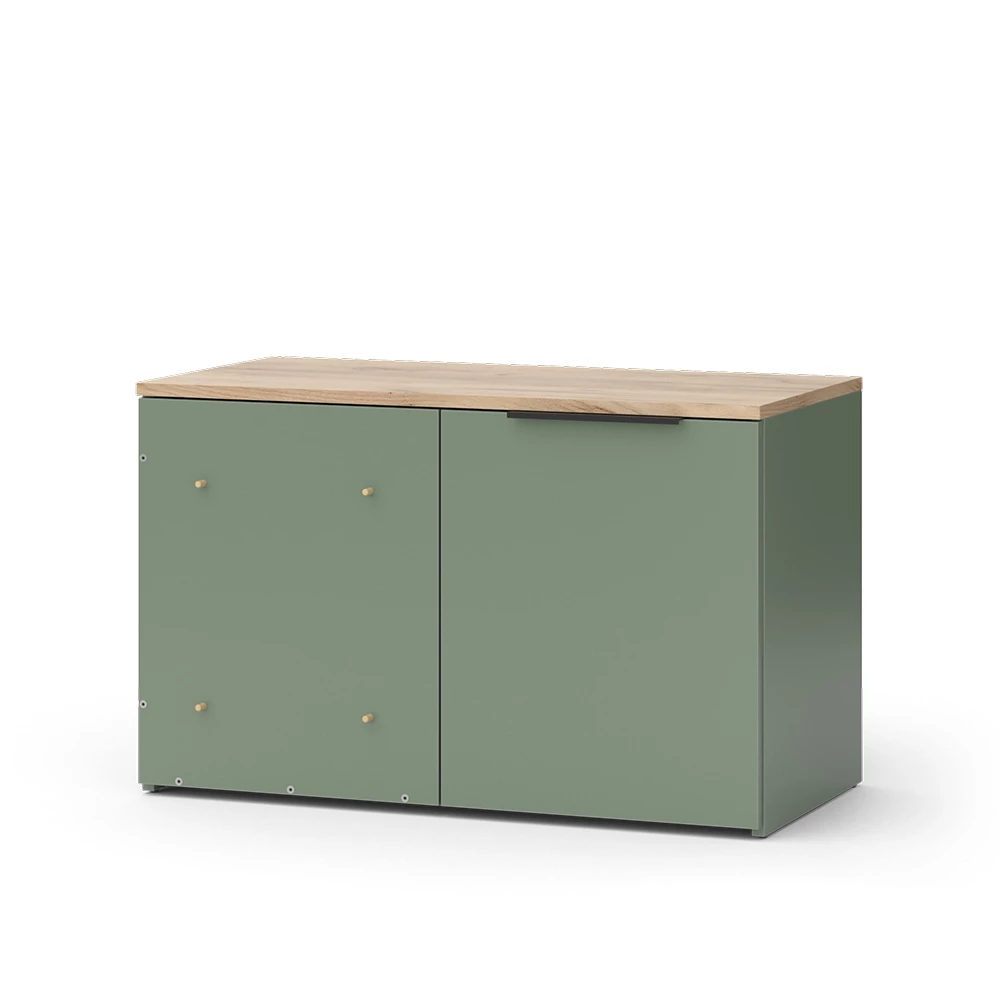 Vicco Sideboard "Wido", Groen, 80 x 50 cm met deur