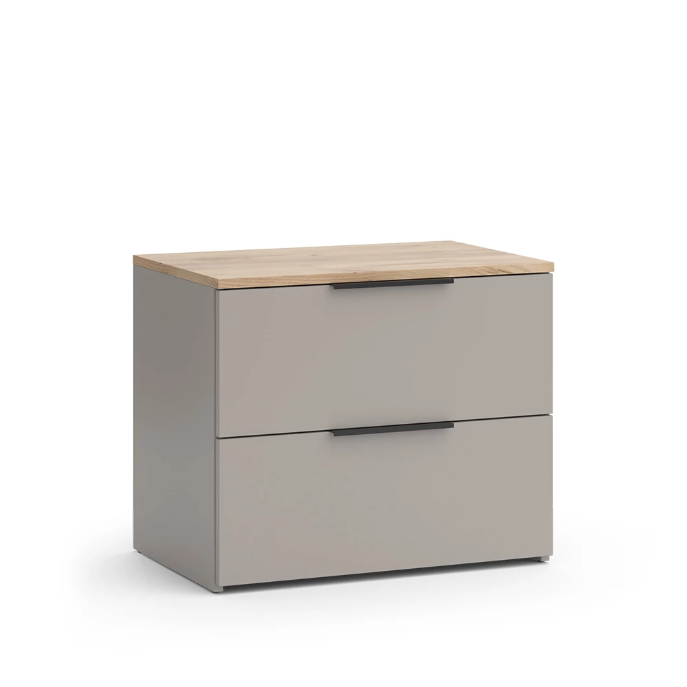 Dressoir Wido Grijs 60 x 50 cm met 2 laden Vicco