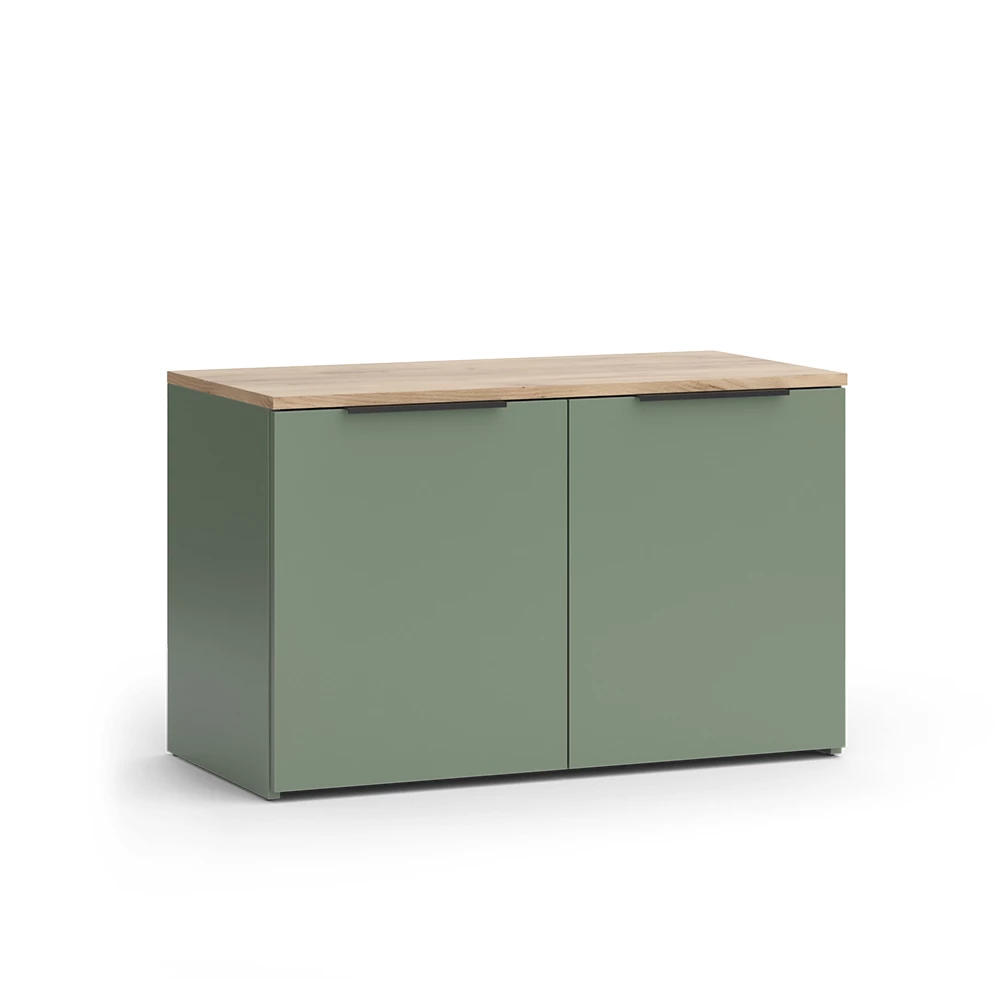 Vicco Sideboard "Wido", Groen, 80 x 50 cm met 2 deuren