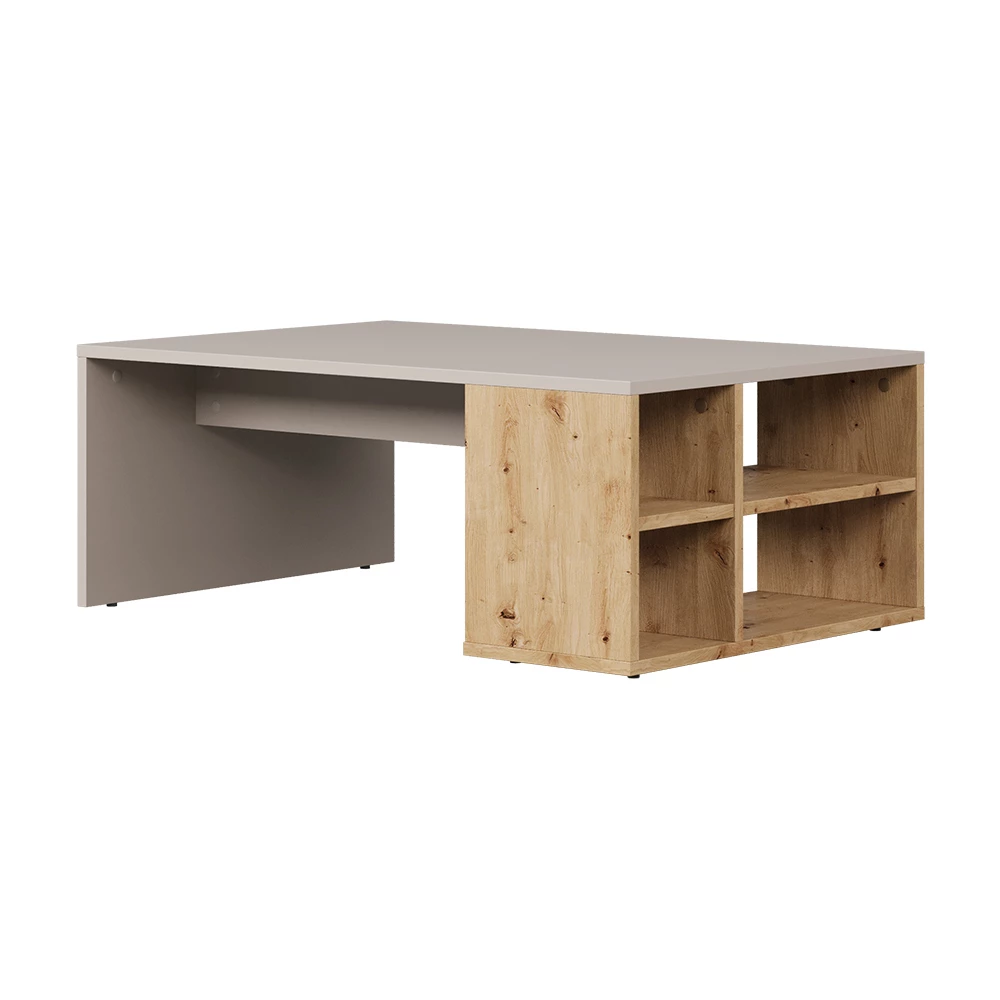 Salontafel Danny Kasjmier 90 x 60 cm met planken Vicco