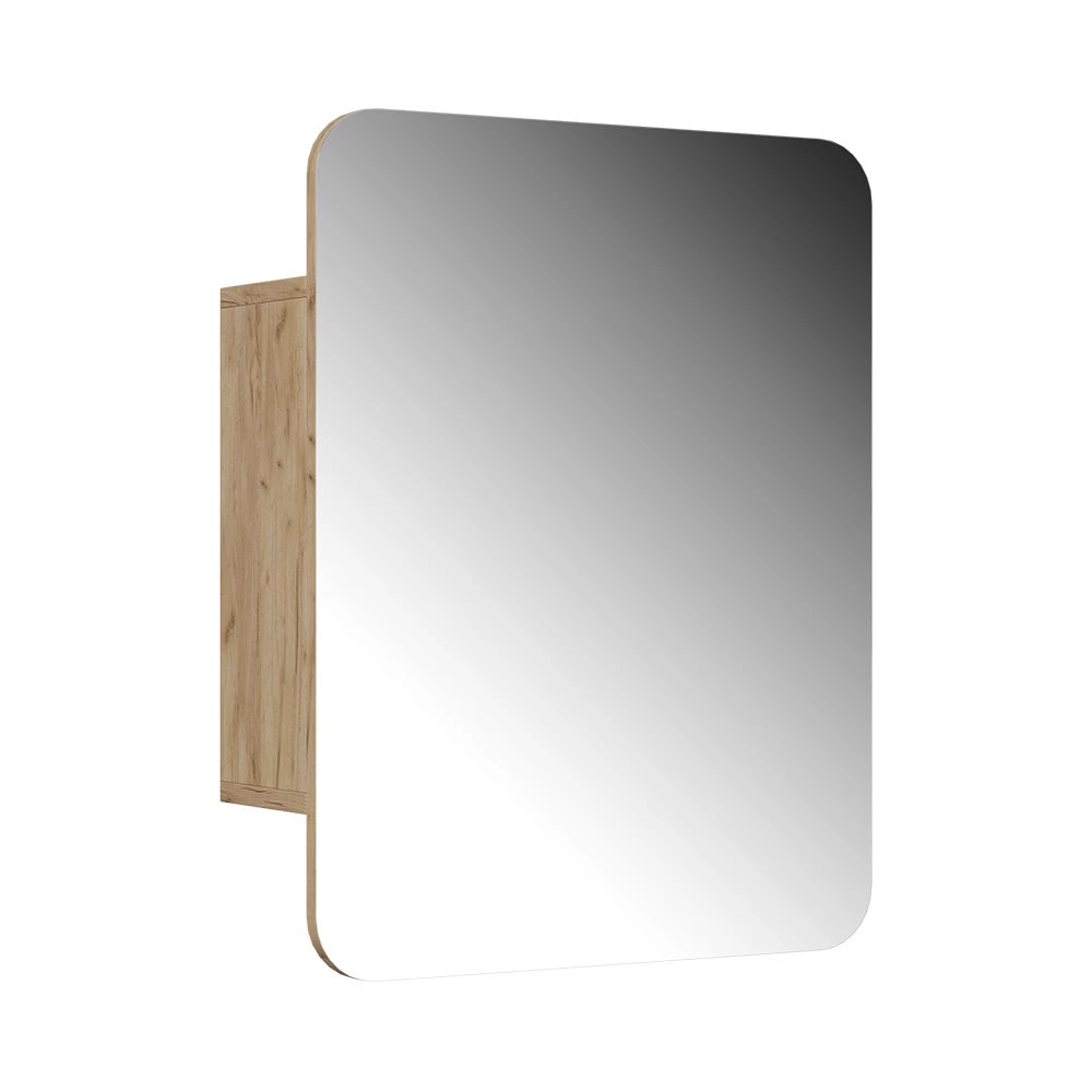 Badkamerspiegelkast Zino Krachtige eik goud 65 x 50 cm met planken Vicco