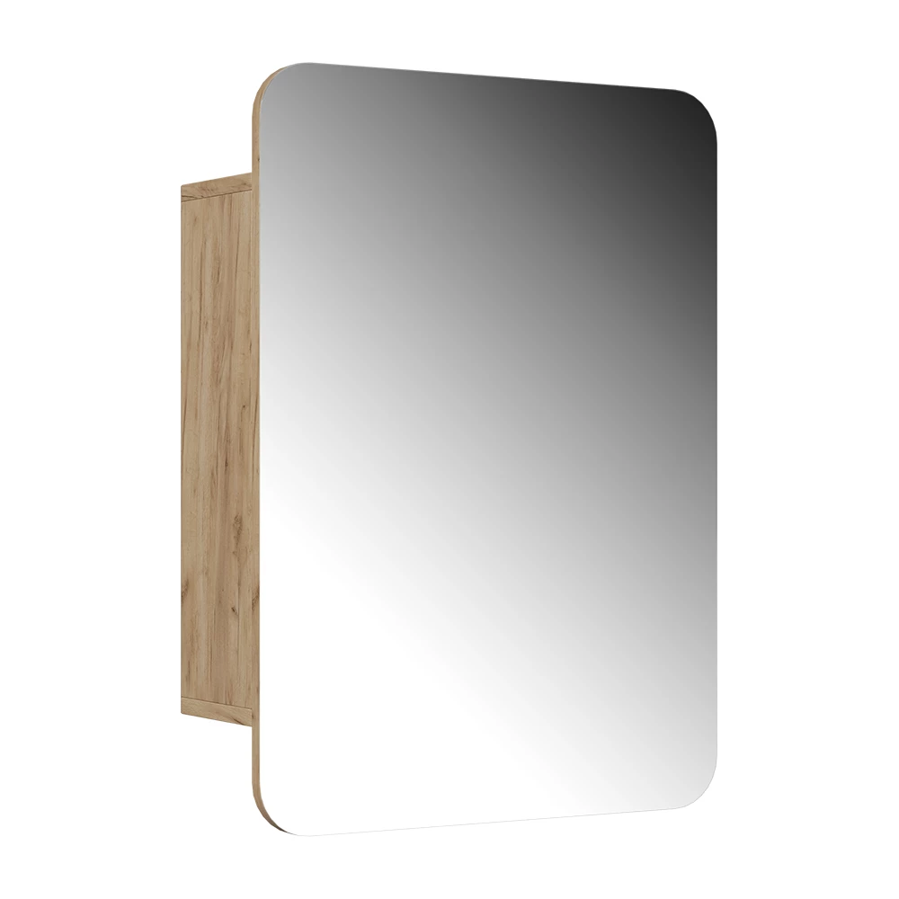Badkamerspiegelkast Zino Krachtige eik goud 70 x 50 cm met planken Vicco