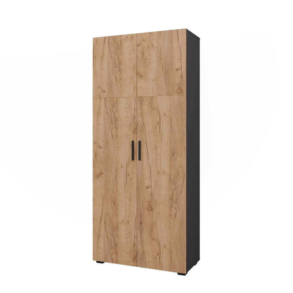 Universele kast Ingo Antraciet/gouden eik 80 x 183.8 cm Vicco