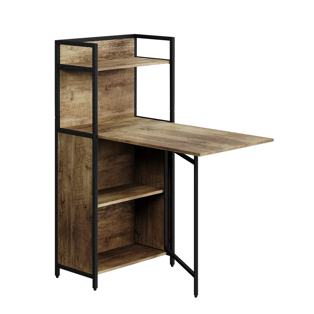 Bureau Savio Eiken rustiek 57 x 30 cm met opklapbaar tafelblad Vicco