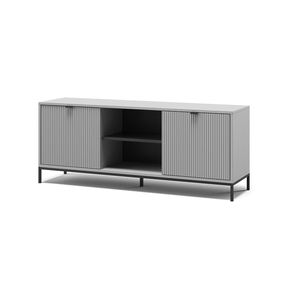 TV-meubel Eliza Grijs 150 x 60 cm met 2 deuren Vicco