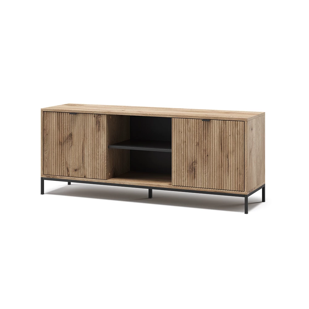 Lowboard Eliza Viking Eik 150 x 60 cm met 2 deuren Vicco