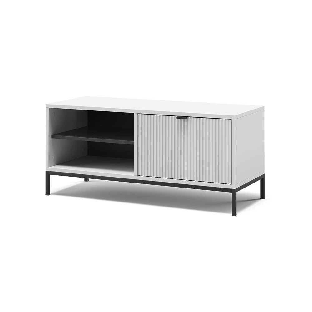 Schoenenbank Eliza Wit 100 x 45 cm met vouwdeur Vicco
