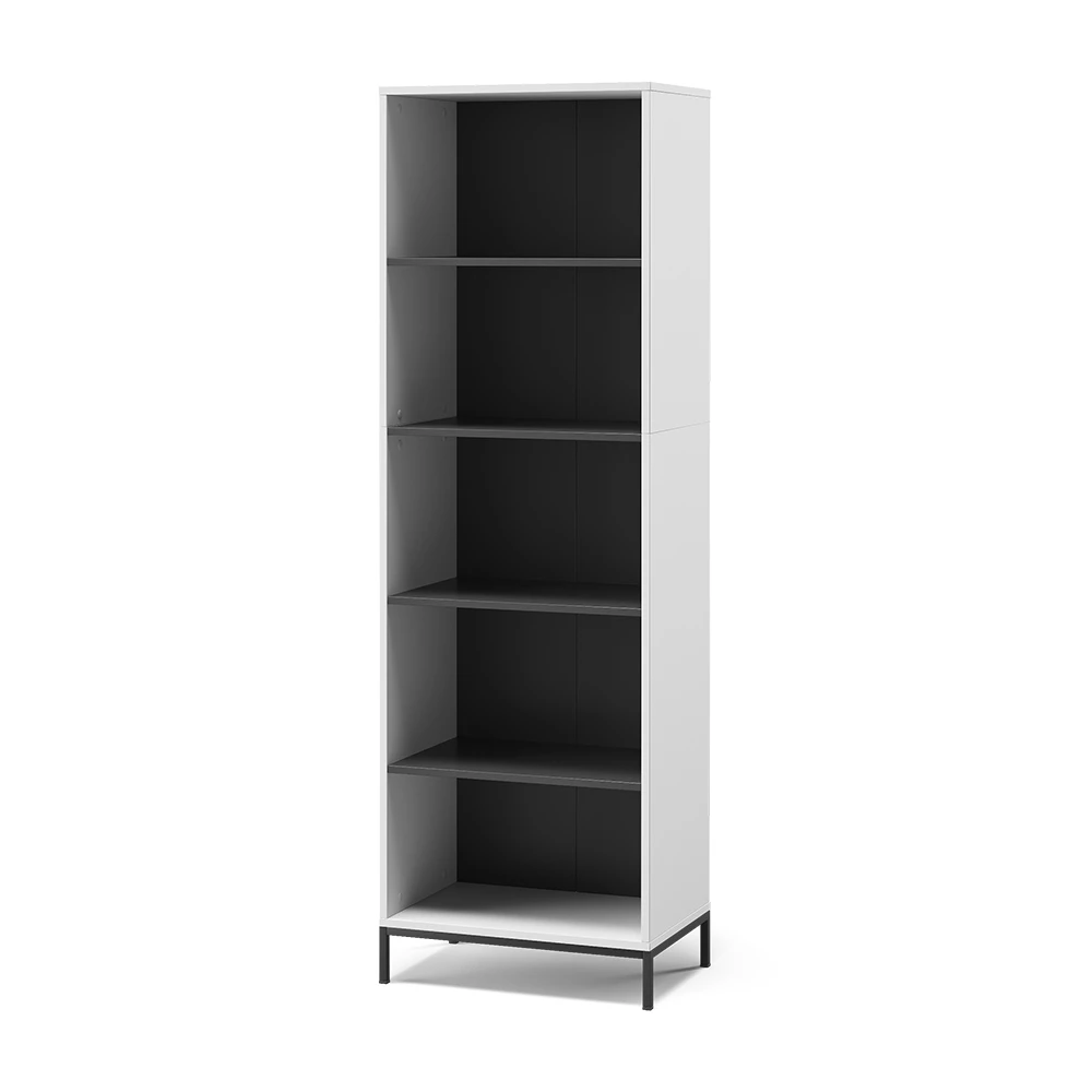 Boekenkast Eliza Wit 60 x 180 cm met 5 compartimenten Vicco