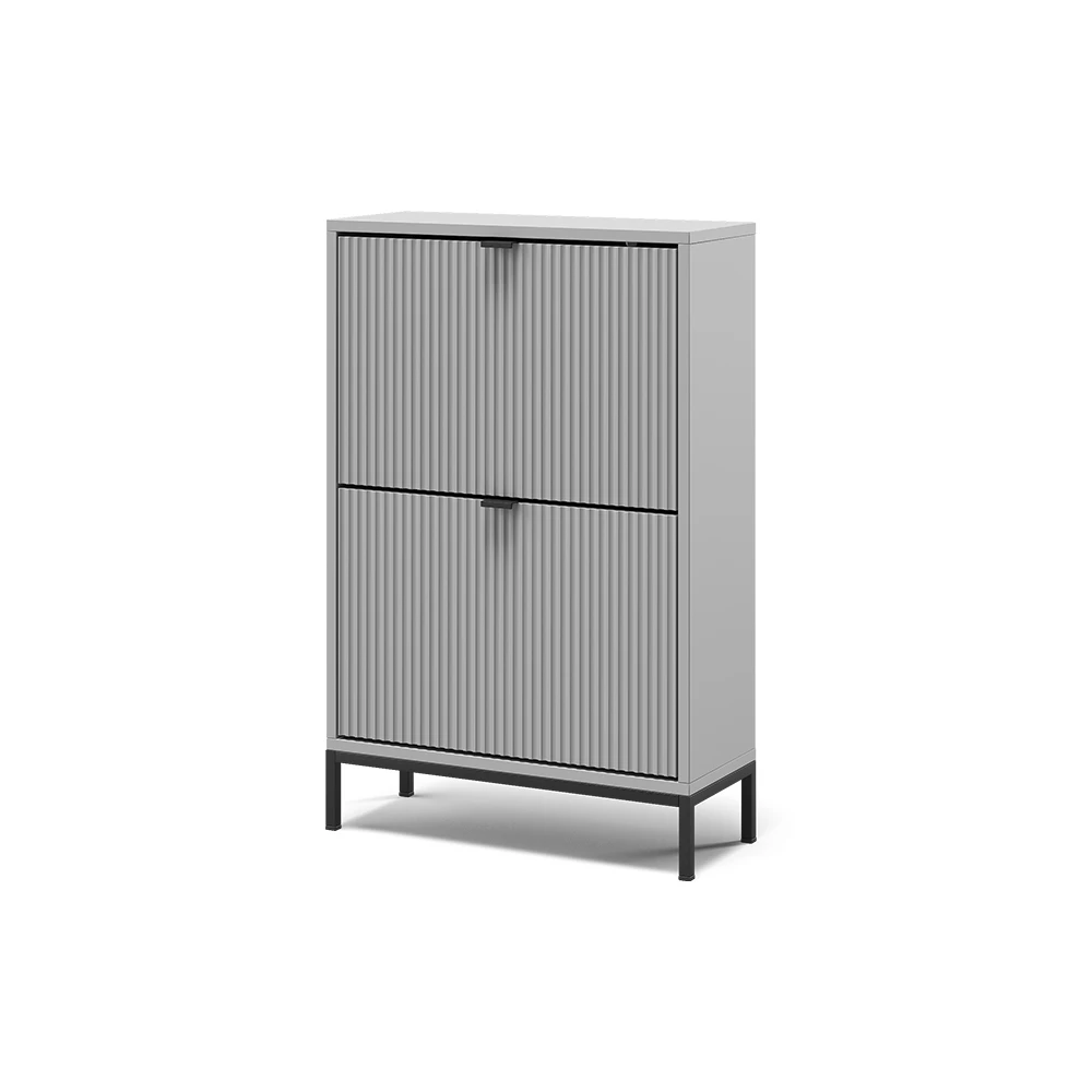 Schoenklaprek Eliza Grijs 60 x 92 cm met 2 uitklapbare lades Vicco