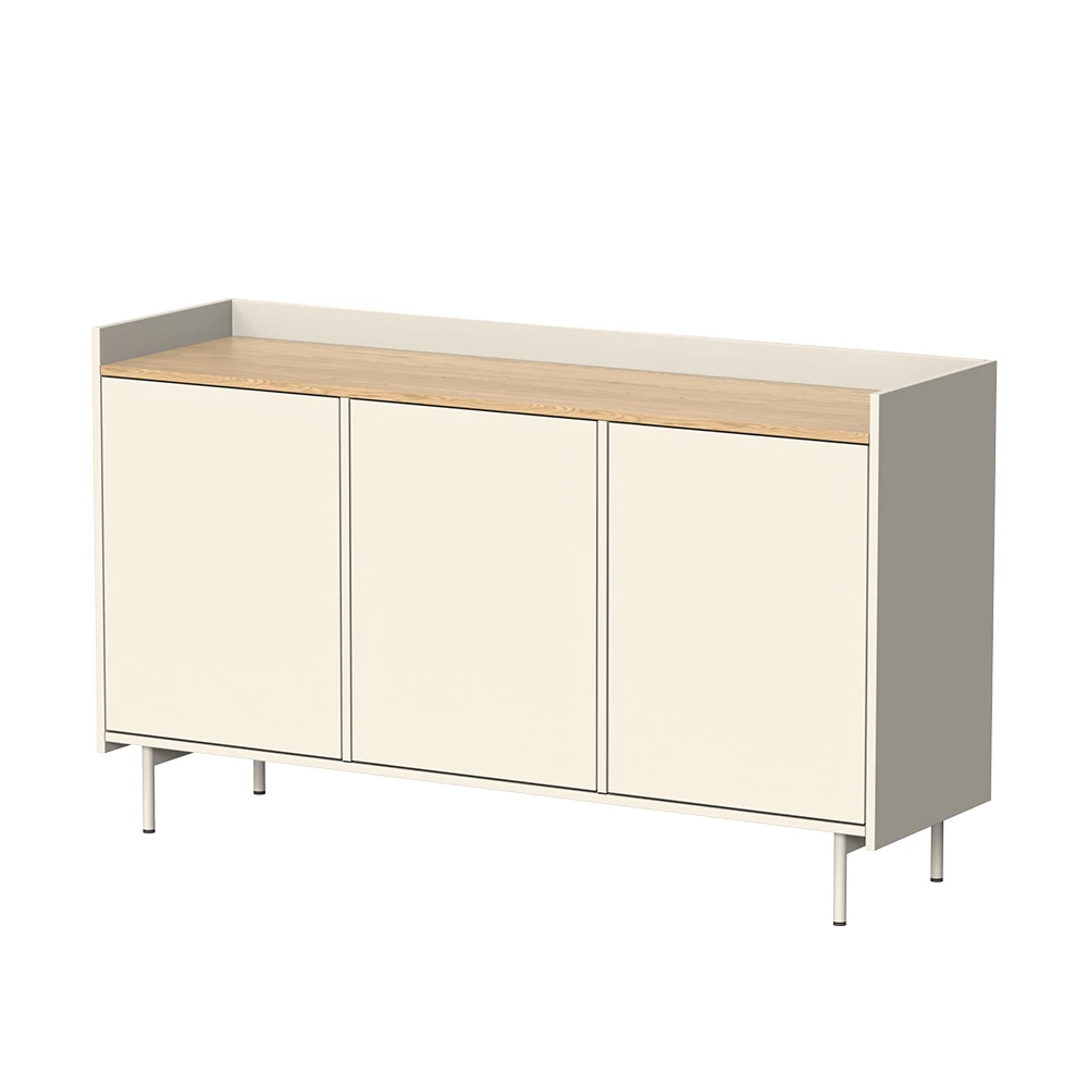 Sideboard Velina Crème 140 x 82 cm met 6 compartimenten Vicco