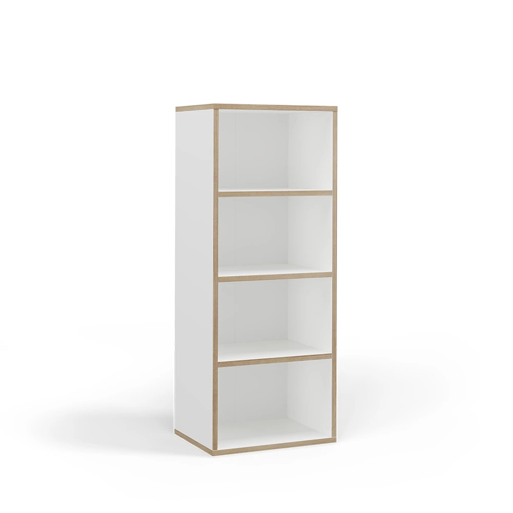 Boekenkast Tetrix Wit 40 x 100 cm met 4 compartimenten Vicco