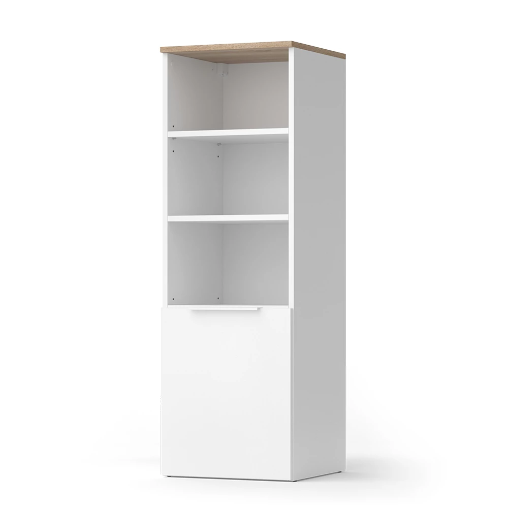 Universele kast Wido Wit/Sonoma 40.2 x 120 cm met een deur Vicco