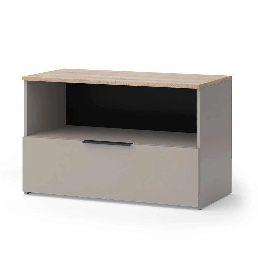 Sideboard Wido Grijs 80 x 50 cm met 1 gesloten compartiment Vicco