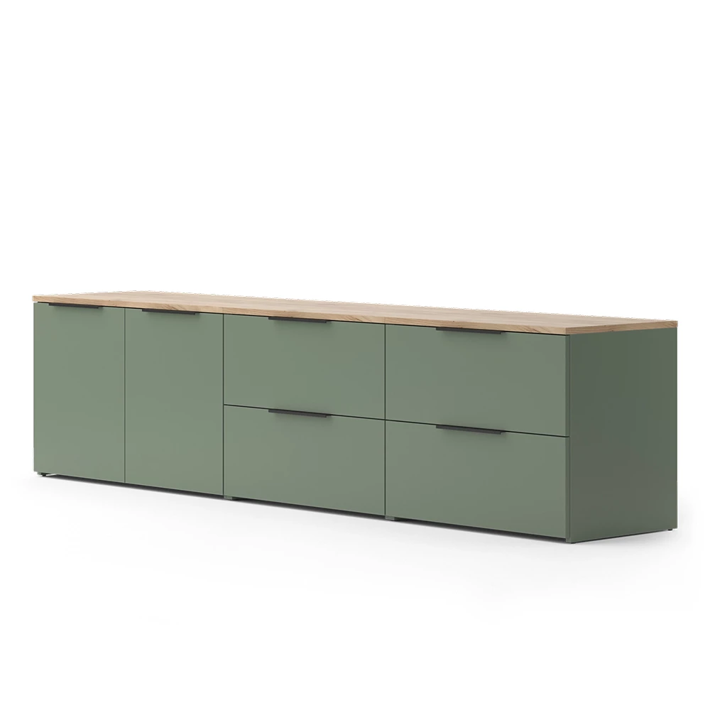 Woonwand Wido Groen 3 delen Vicco