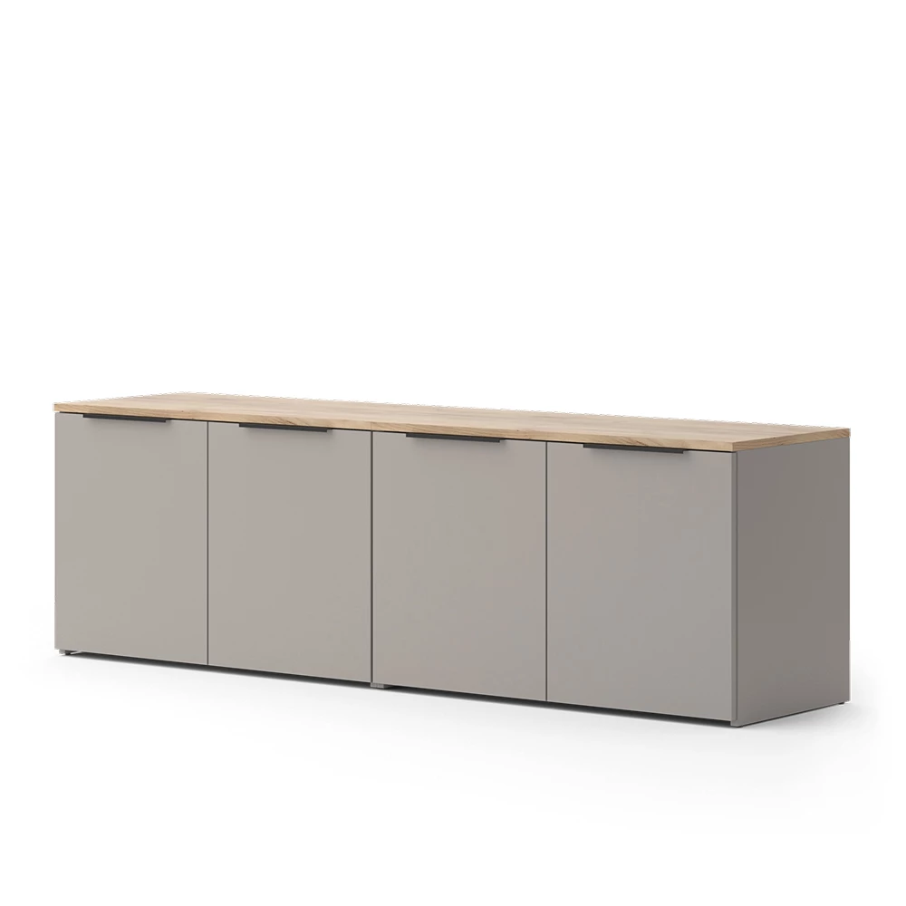 Woonwand Wido Grijs 2 delen Vicco