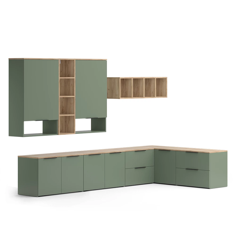 Woonwand Wido Groen 9 delen Vicco