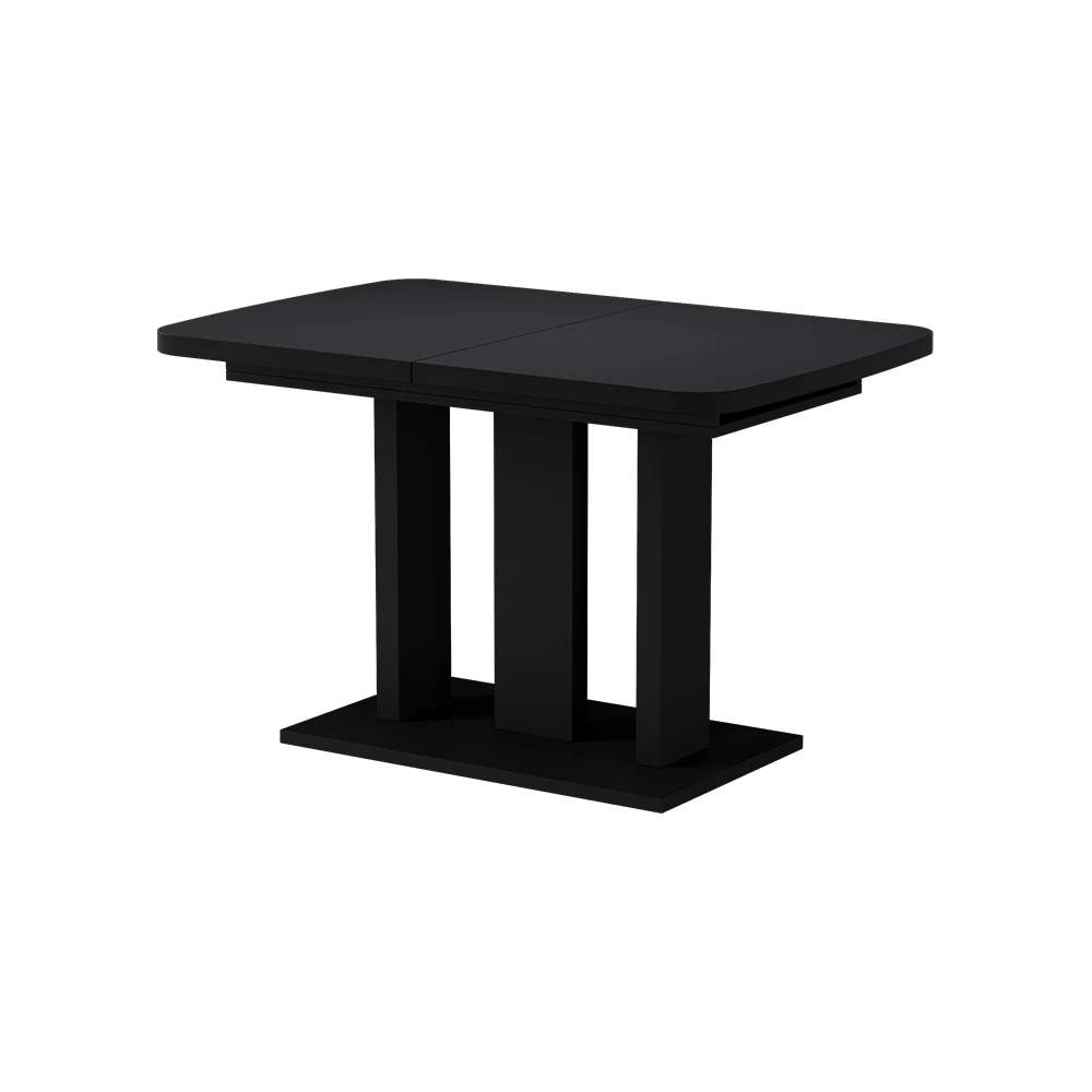 Eettafel Fenaro Zwart 120 x 80 cm 2 delen Vicco