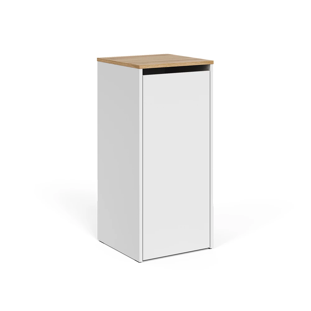 Badkamerkast Viktor Wit/Kunstnijverheid 40.2 x 88.2 cm met wasmand Vicco