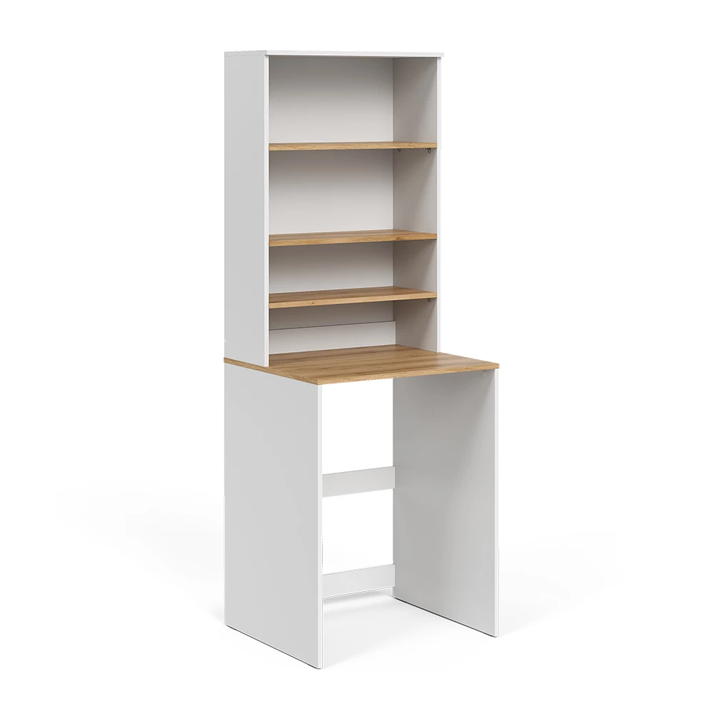 Wasmachinekast Viktor Wit/Kunstnijverheid 66 x 88.2 cm 2 delen met legplank Vicco
