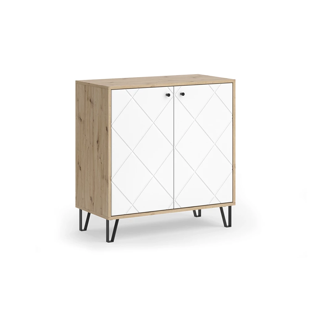 Sideboard Nizza Artisanaal eiken 80.2 x 82.6 cm met 2 deuren Vicco