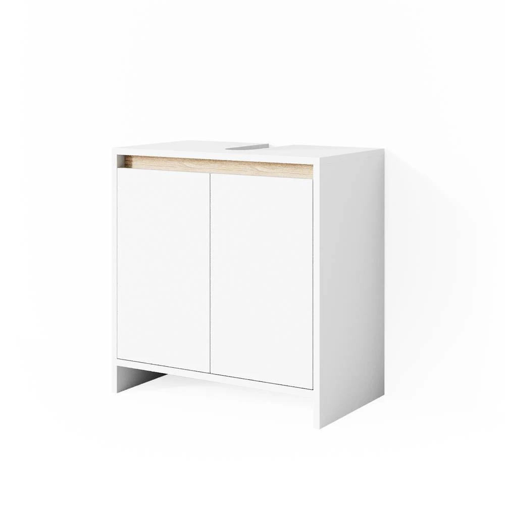 Wastafelonderkast Emma Wit/Sonoma 58 x 60 cm Vicco