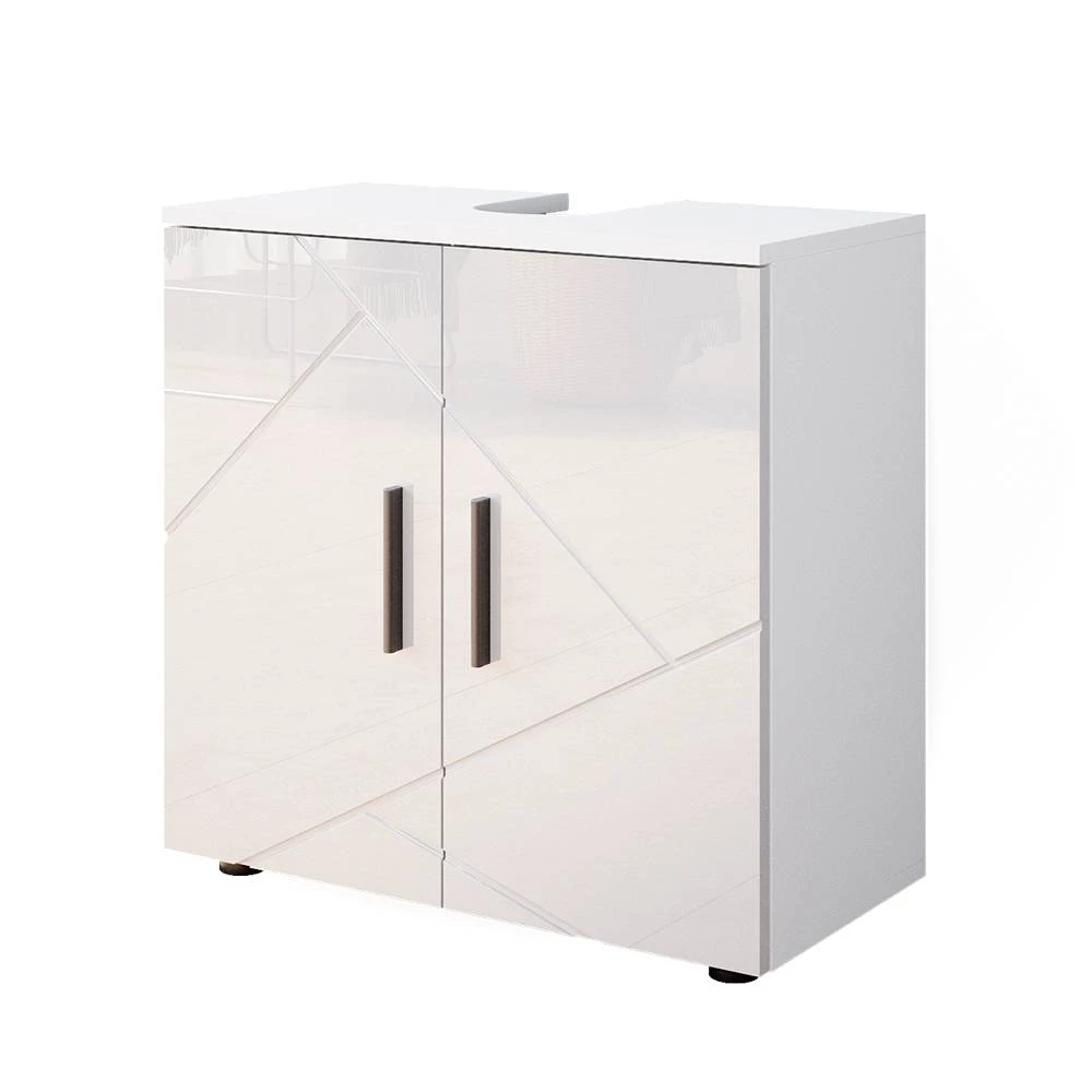 Wastafelonderkast Irma Wit Hoogglans 60 x 59 cm Vicco
