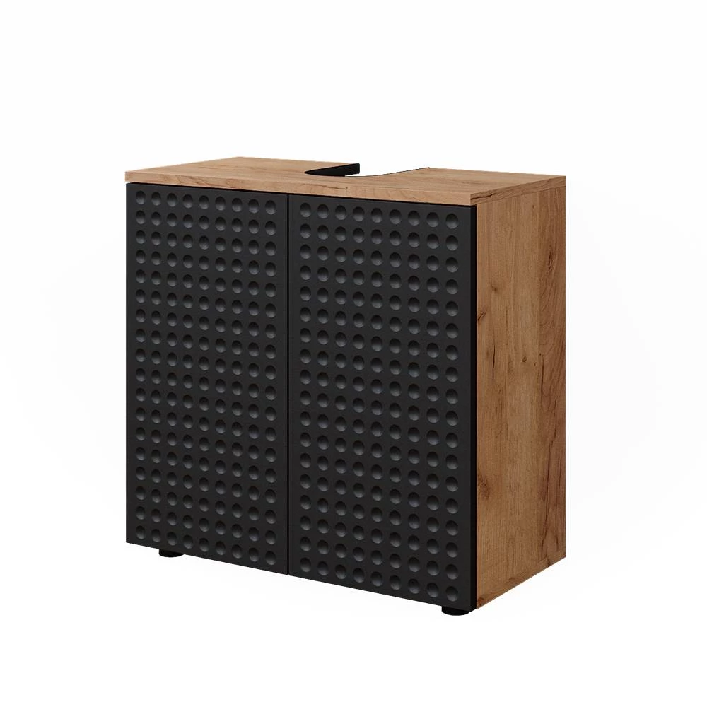 Badmeubel Irma Gestippeld antraciet 60 x 59 cm Vicco
