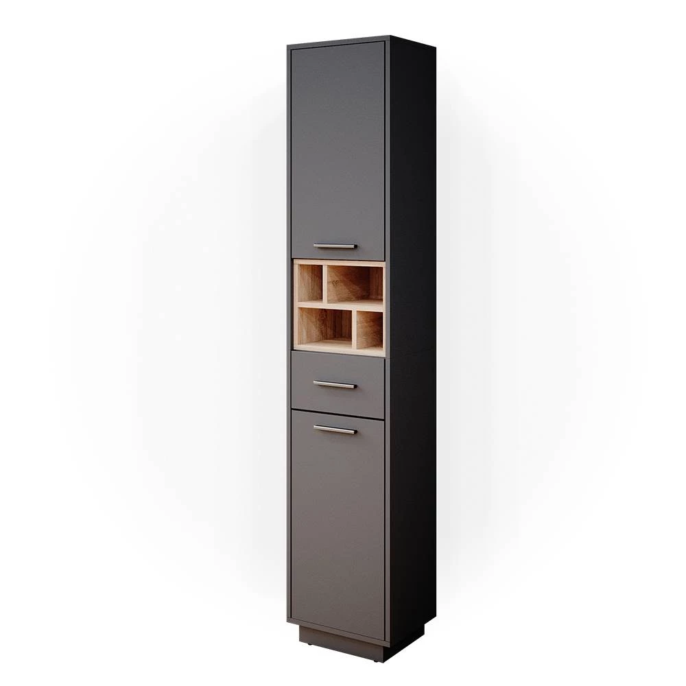 Badkamerkast Beatrice Antraciet 38 x 190 cm Vicco