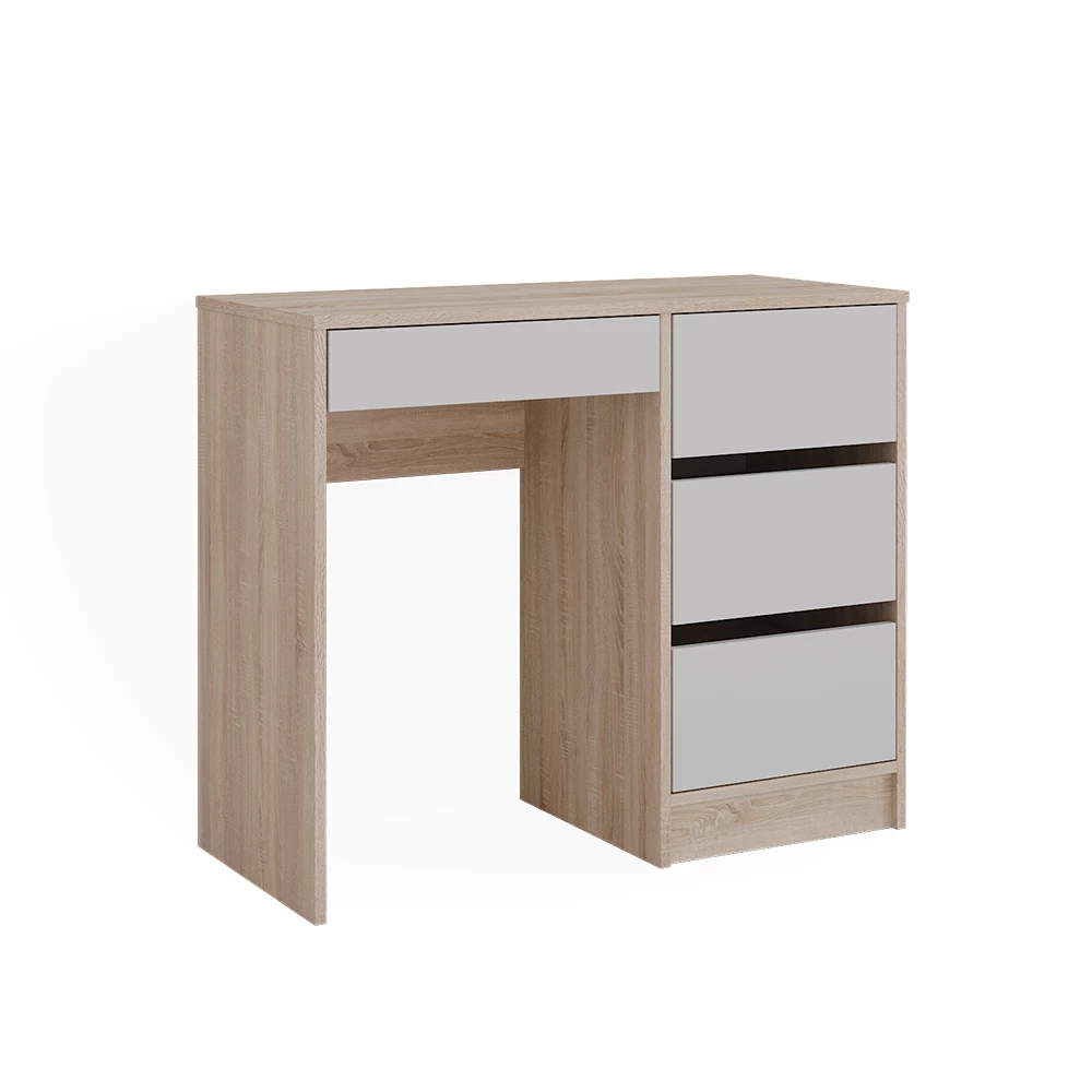 Bureau Sherry Wit/Sonoma 90 x 40 cm met laden Vicco