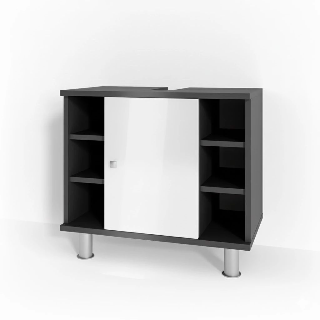 Wastafelonderkast Fynn Antraciet 60 x 54 cm Vicco