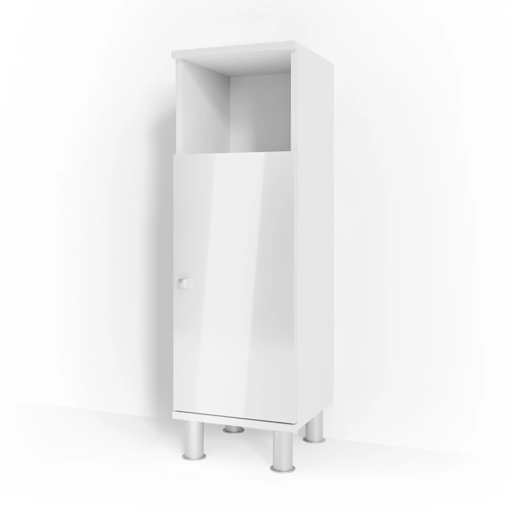 Halfhoge kast Fynn Wit Hoogglans 30 x 95 cm Vicco