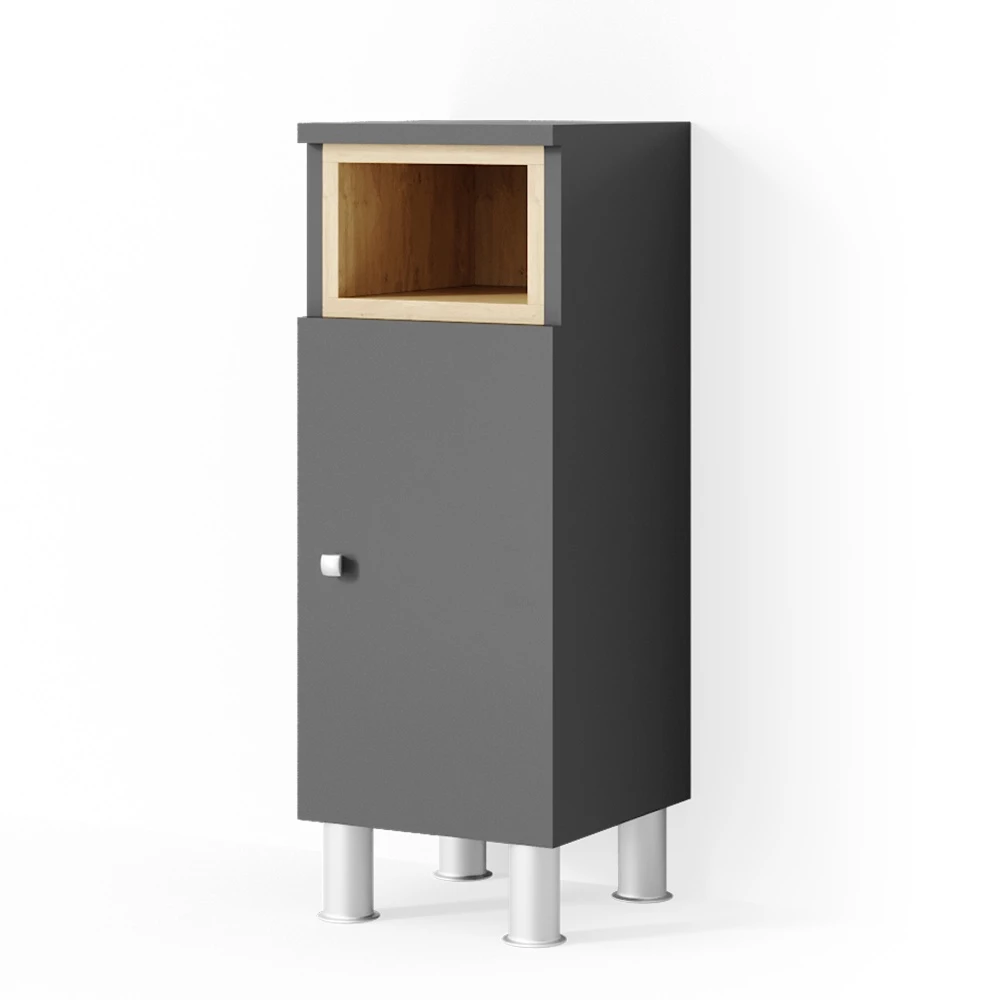 Halfhoge kast Aquis Antraciet 30 x 81.8 cm Vicco