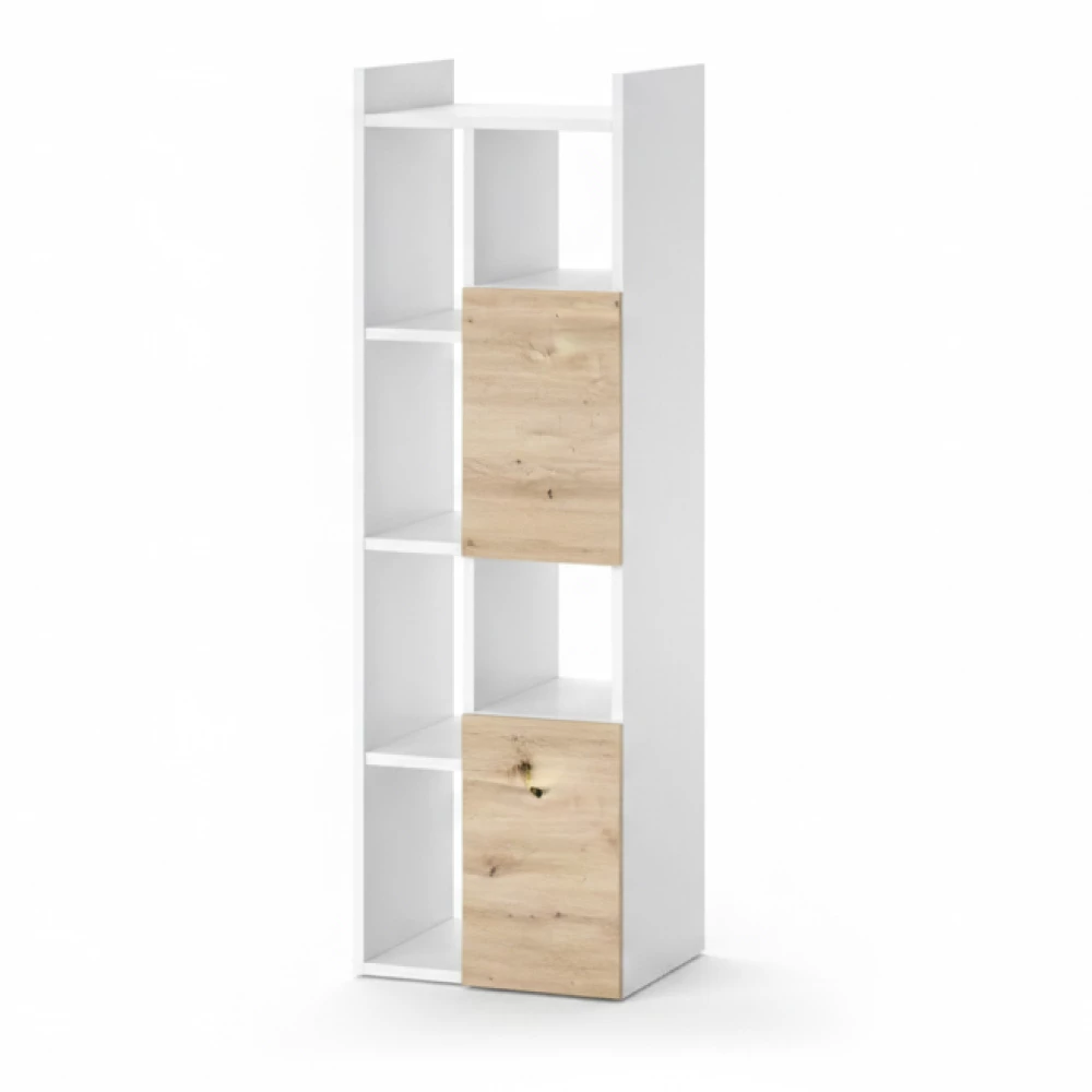Badkamerkast Alf Wit 36 x 117 cm met 2 laden Vicco