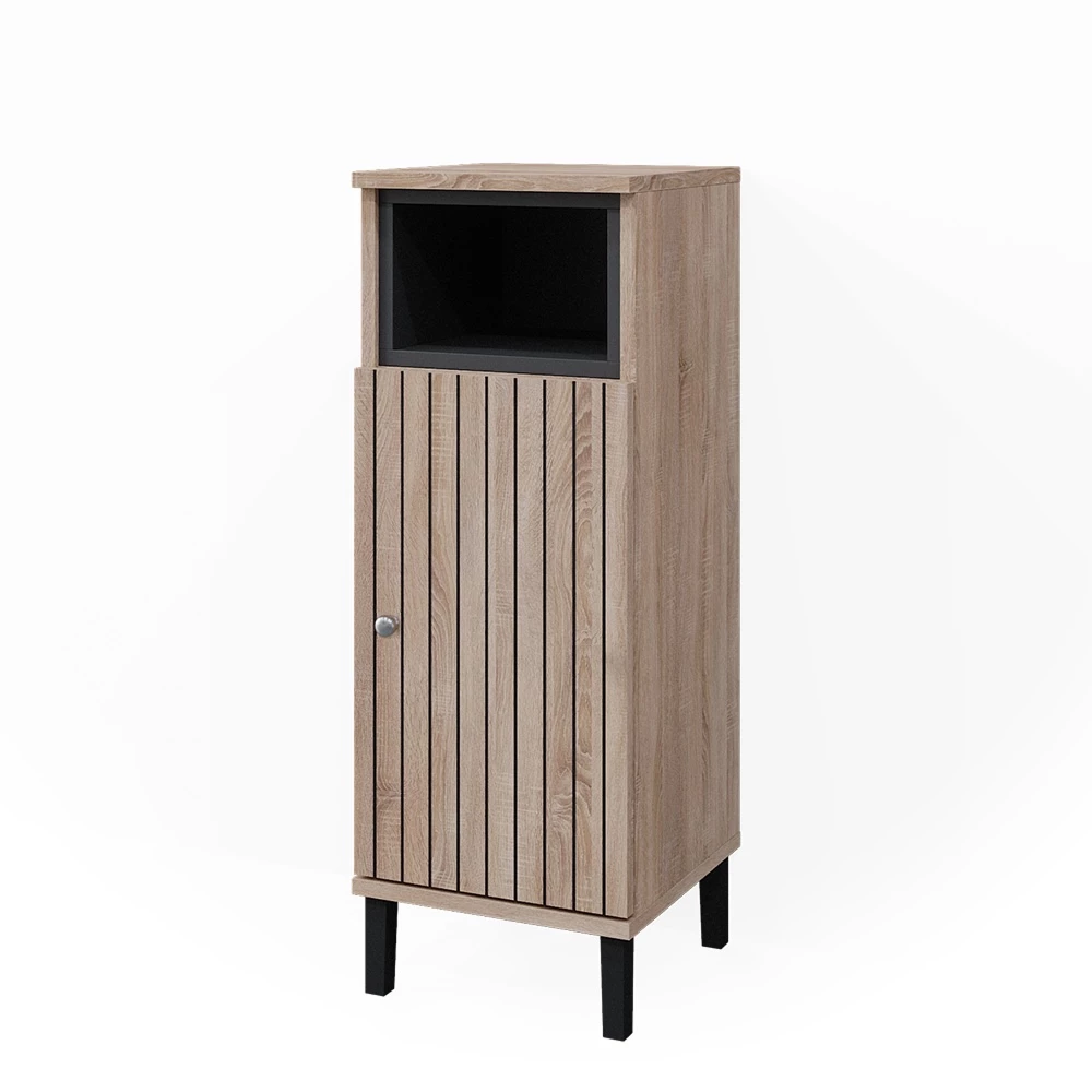 Halfhoge kast Aquis Sonoma 30 x 81.8 cm met deur en open vak Vicco