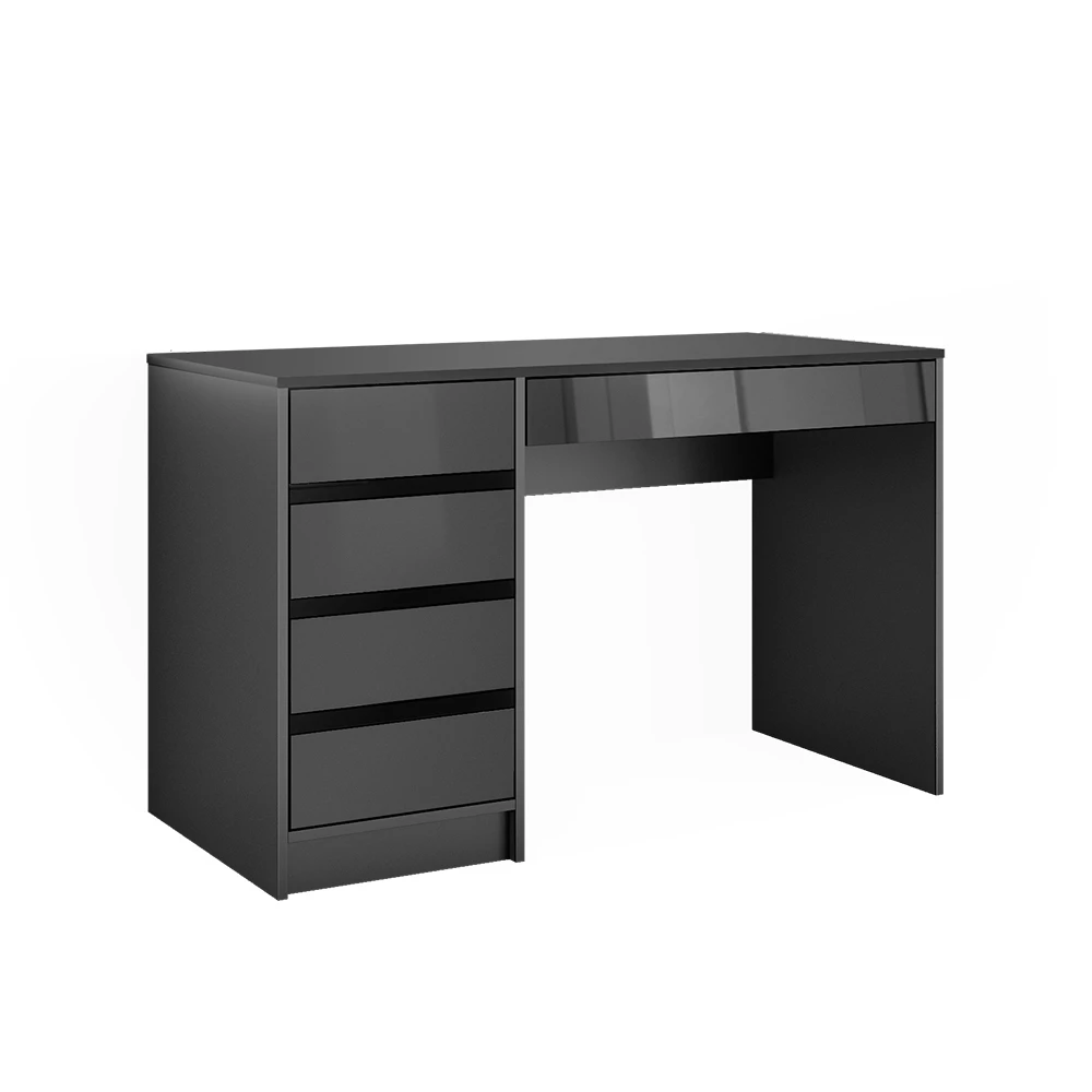 Bureau Sherry Antraciet Hoogglans 55 x 120 cm met laden Vicco