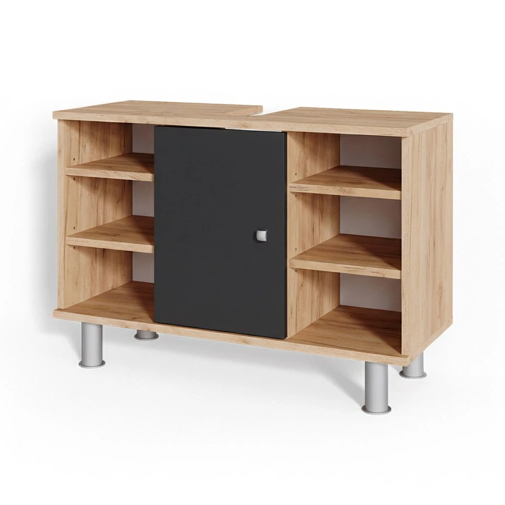 Wastafelonderkast Fynn Antraciet 80 x 54 cm Vicco