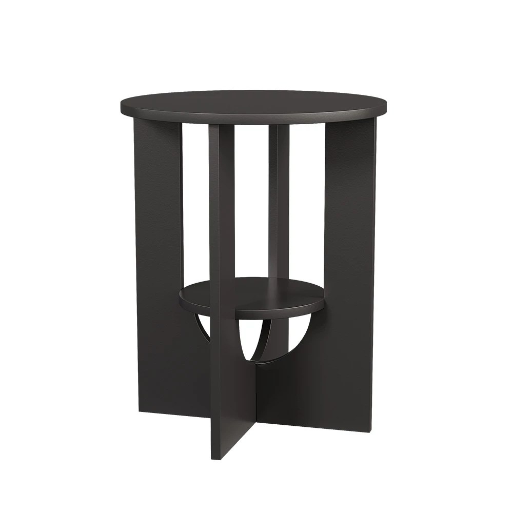 Salontafel Vareo Zwart 40 x 40 cm Vicco