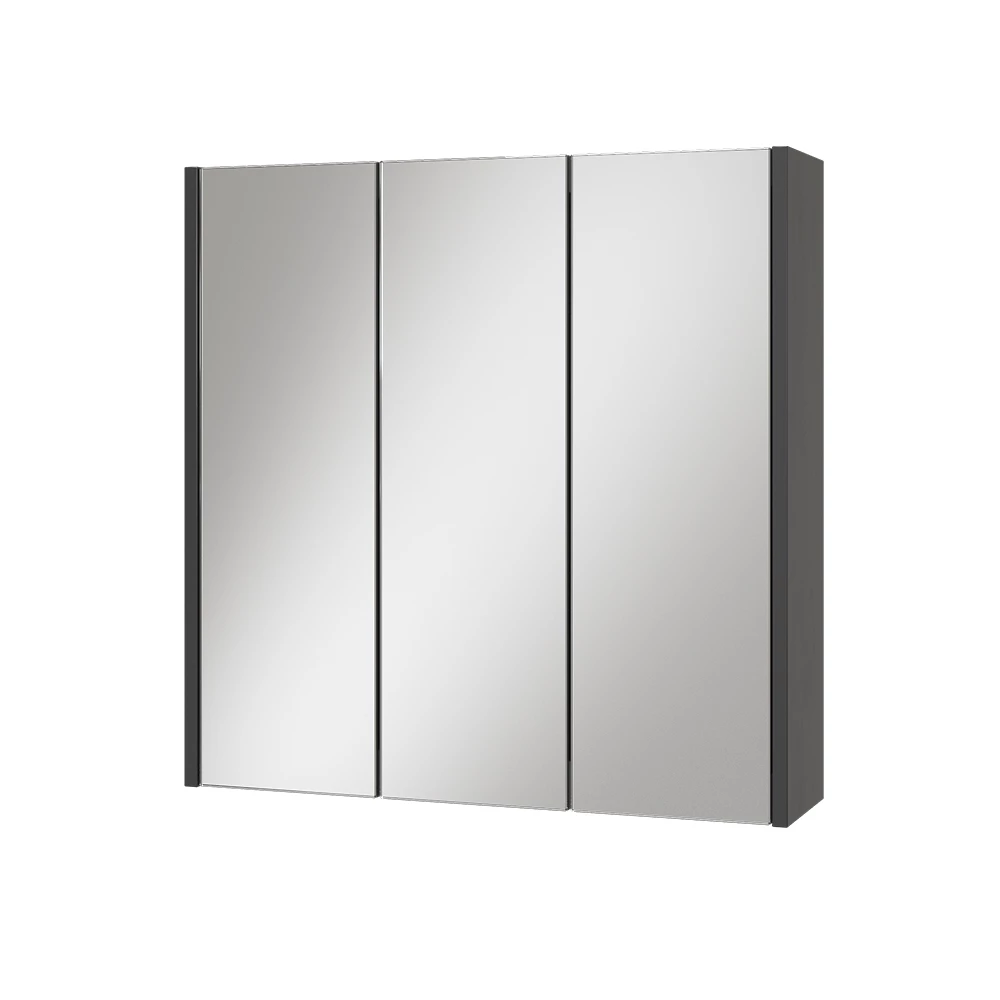 Badkamerspiegelkast Majest Antraciet 67.4 x 68 cm met 3 spiegeldeuren Vicco