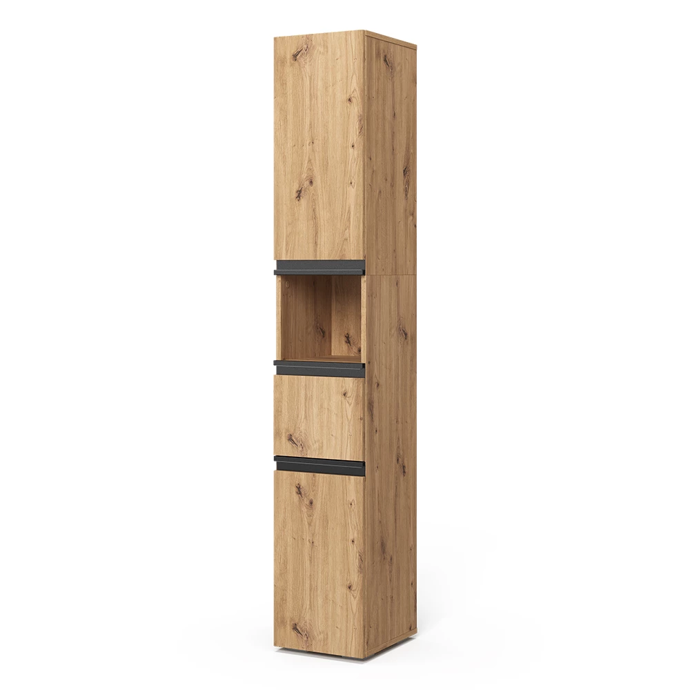 Badkamerkast Torren Ambachtelijk 30 x 181 cm met 2 deuren Vicco