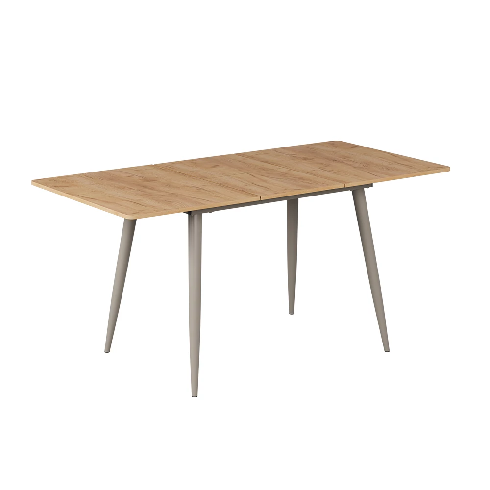 Eettafel Beaver Goldkraft Eik/Grijs 120 x 80 cm Uitschuifbaar Vicco