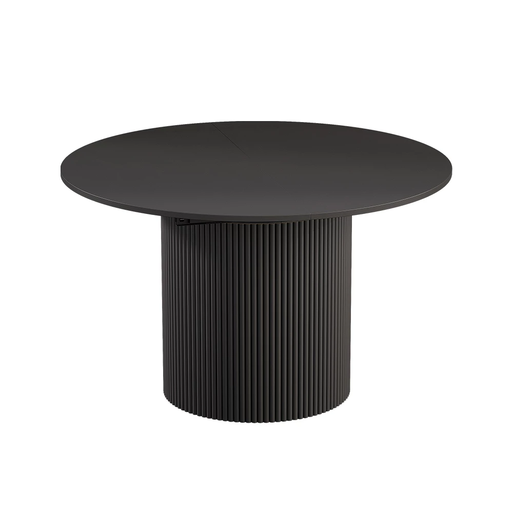 Eettafel Calero Zwart 120 x 60 cm Uitschuifbaar Vicco