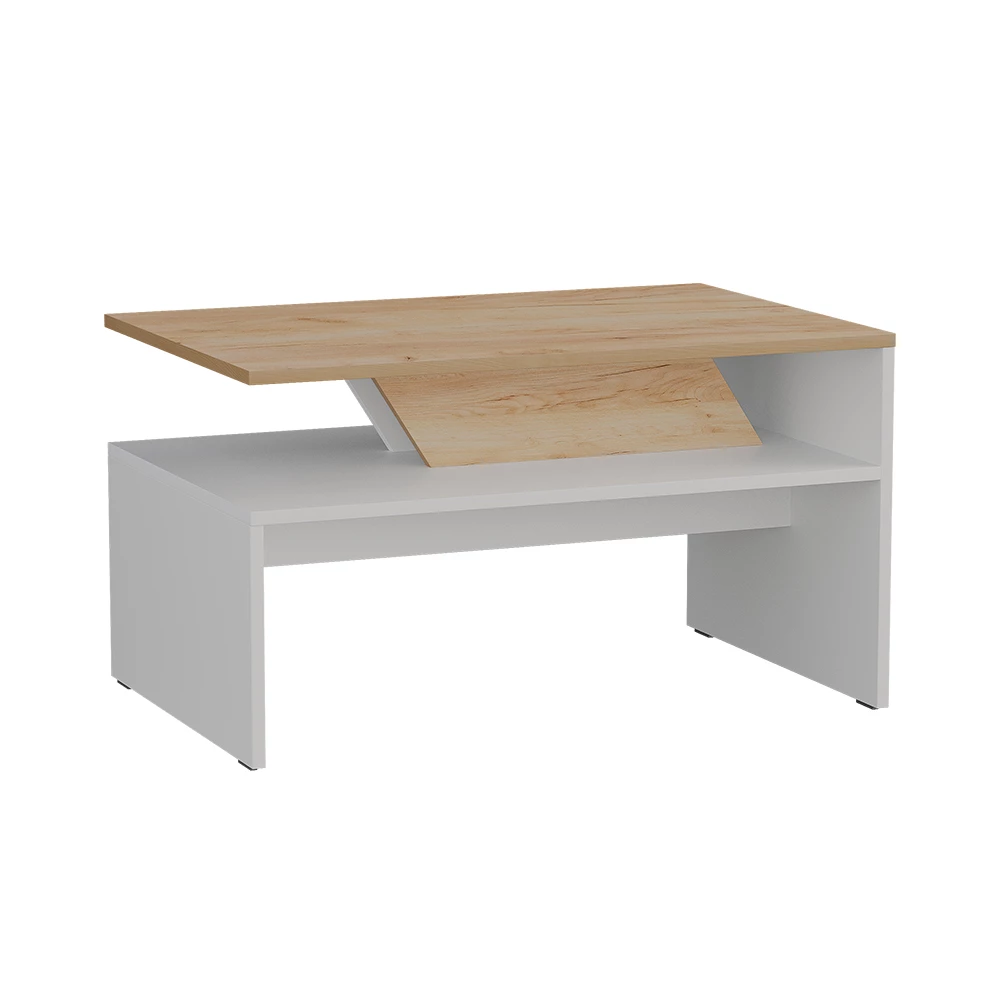 Salontafel Arden Wit/Kunstnijverheid 80 x 52.6 cm Vicco