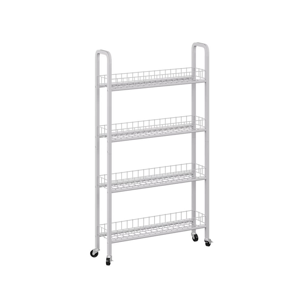 Verrijdbaar ladeblok Rolivo Wit 58 x 15 cm met 4 compartimenten Vicco