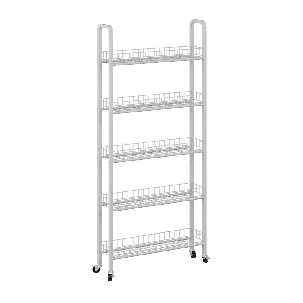 Verrijdbaar ladeblok Rolivo Wit 58 x 15 cm met 5 compartimenten Vicco