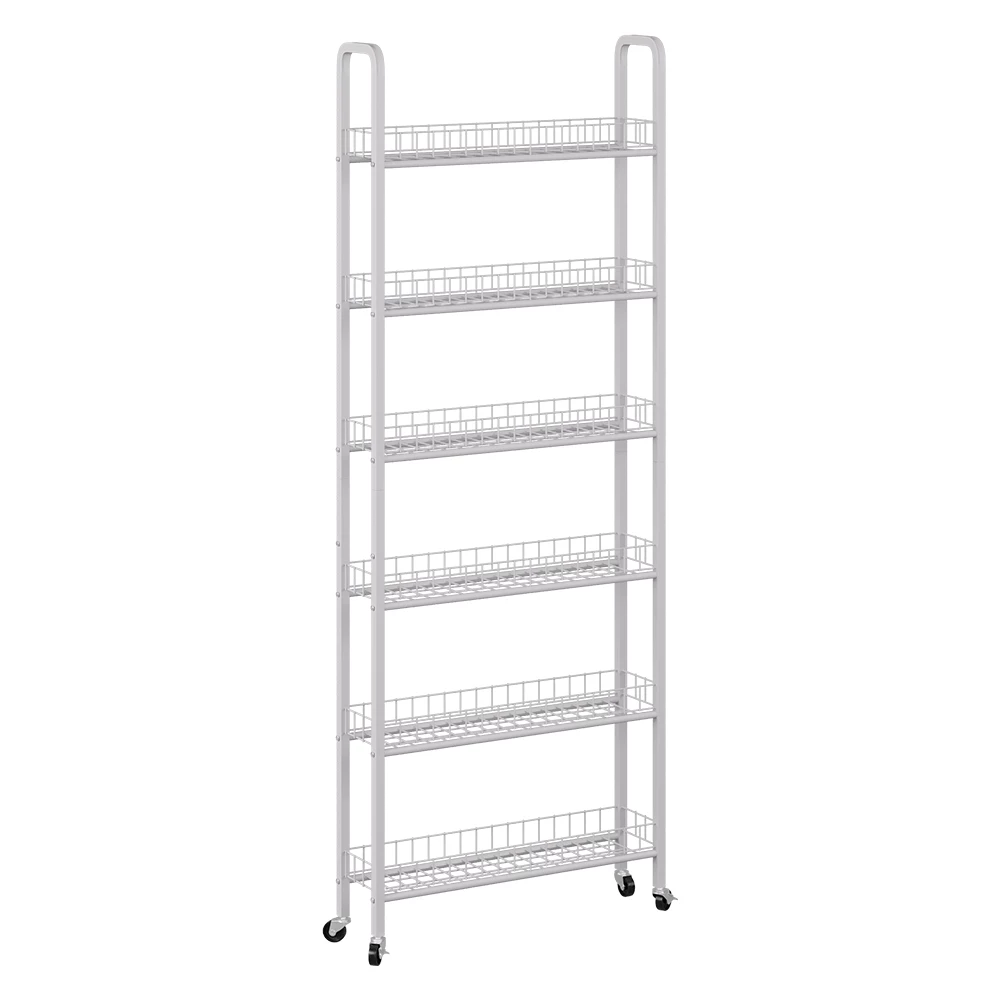 Verrijdbaar ladeblok Rolivo Wit 58 x 15 cm met 6 compartimenten Vicco