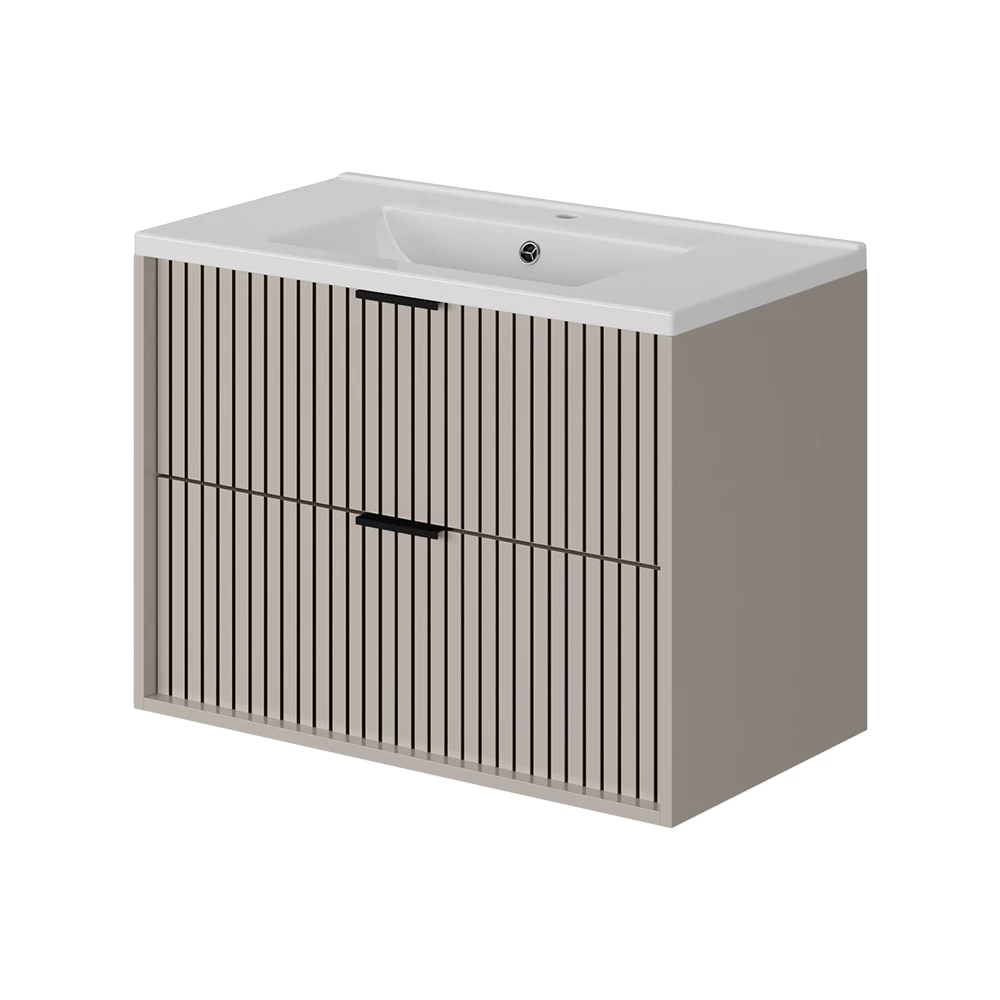 Badkamermeubelset Ruford Kasjmier 80 x 57 cm met wastafel Vicco