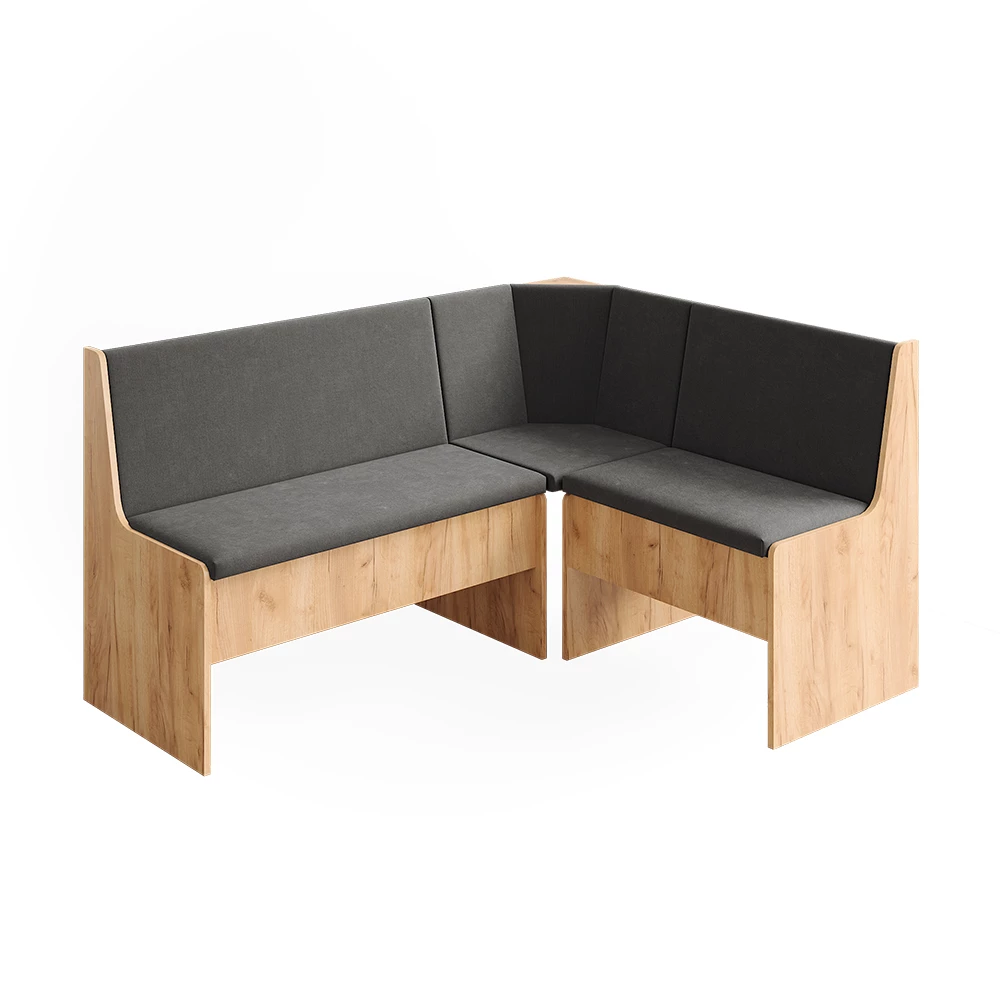 Eetkamerhoekbank Ramon Krachtige eik goud 150 x 51 cm met opbergruimte Vicco