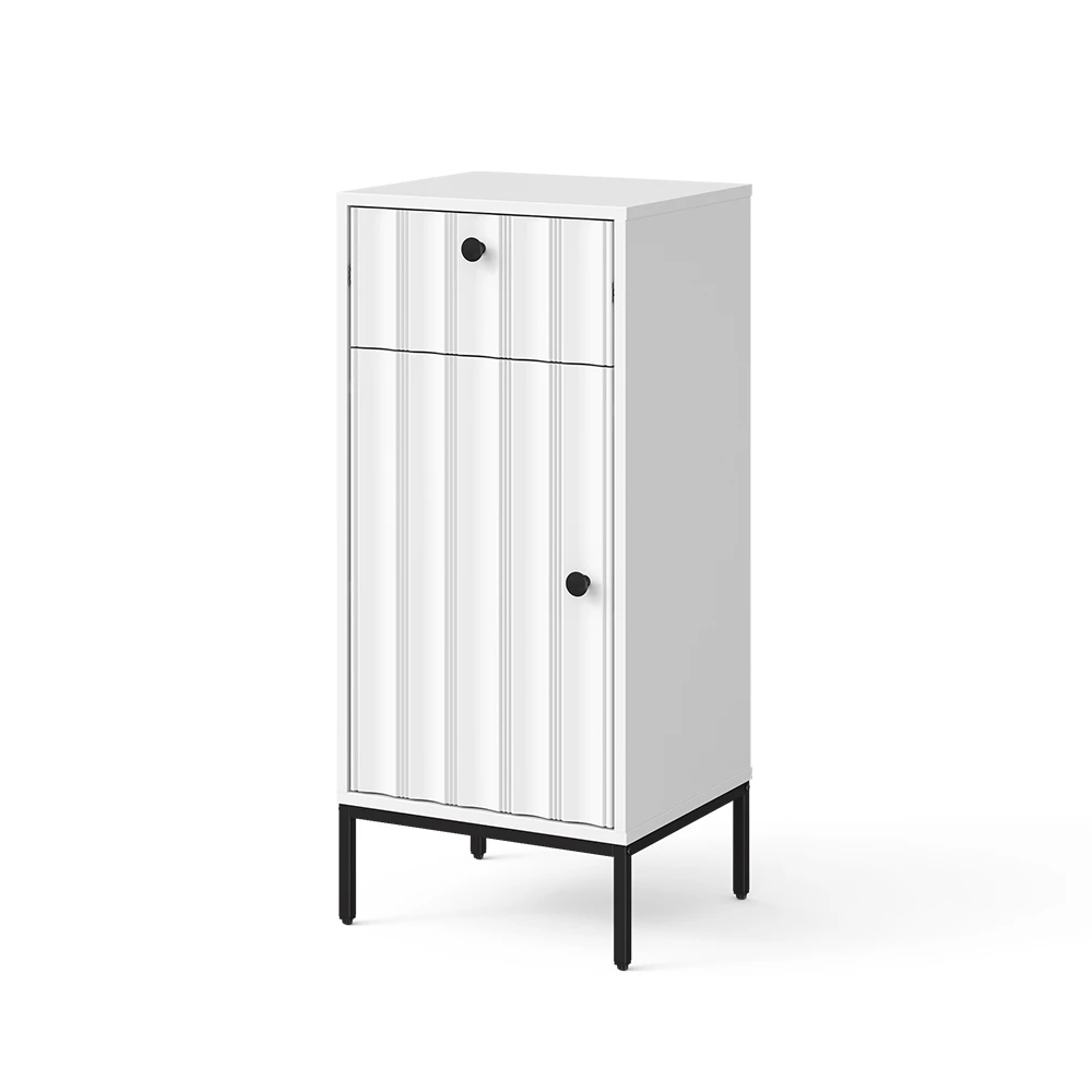 Halfhoge kast Eliza Witte golf 40 x 87 cm Vicco